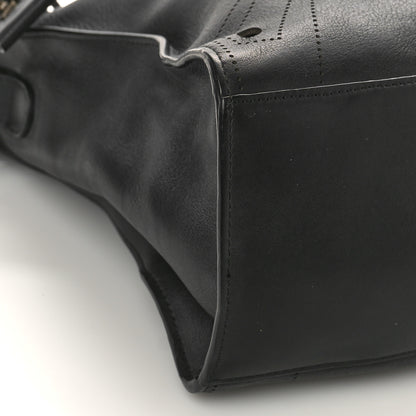 Balenciaga Veau Soyeux Perforated Blackout Hardware City Black 7 of 9