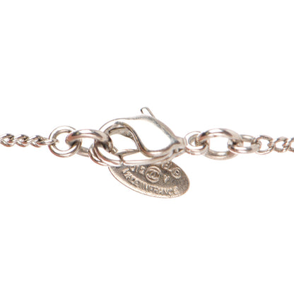 Chanel Crystal Timeless CC Necklace Silver 3 of 5