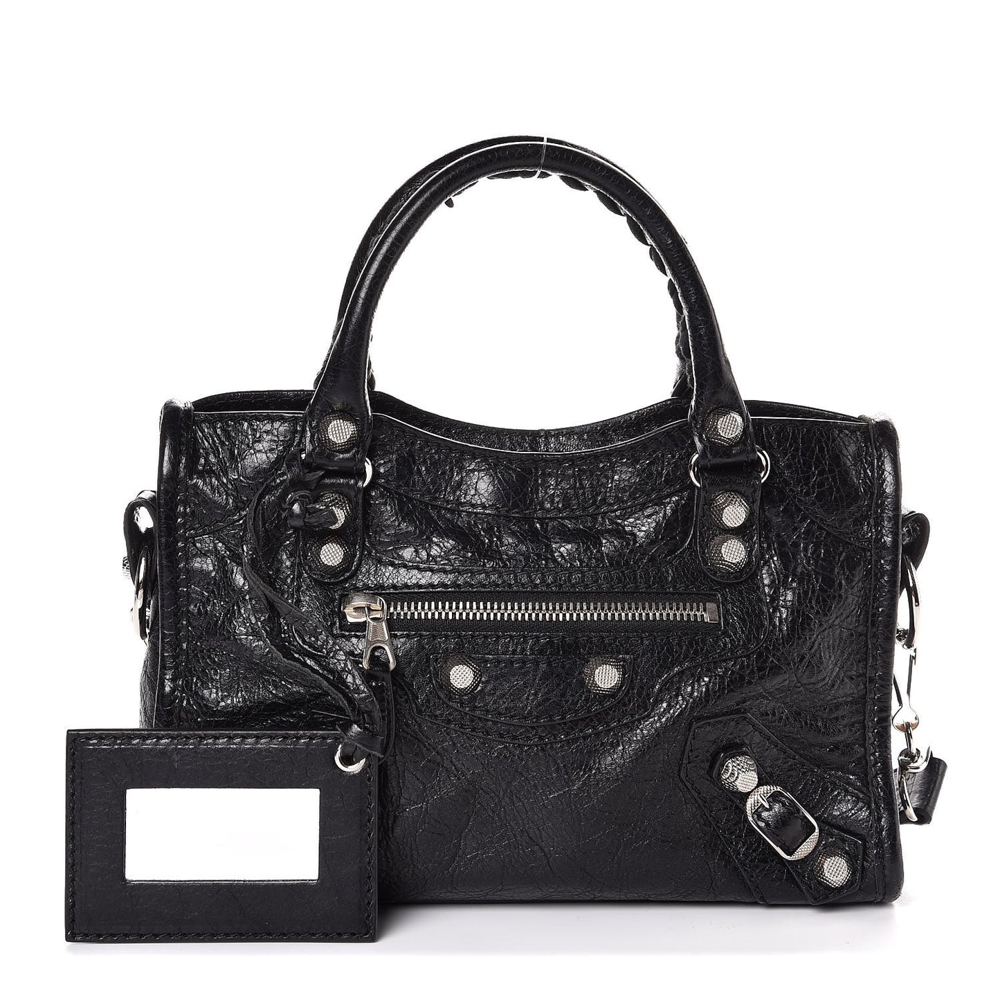 Agneau Giant 12 Silver Hardware Mini City Black