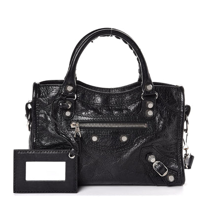 Balenciaga Agneau Giant 12 Silver Hardware Mini City Black 1 of 8