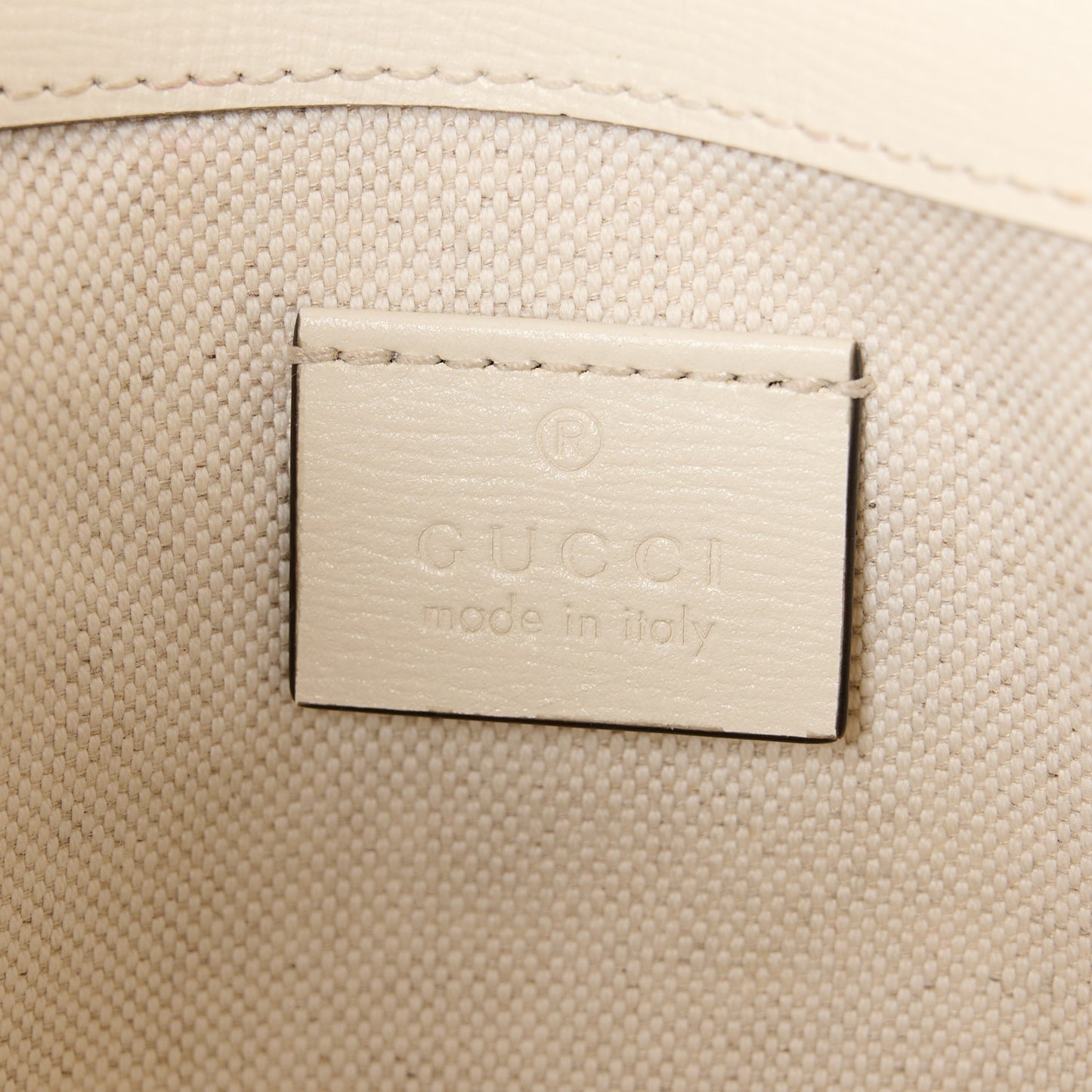 GG Supreme Monogram Web Mini Horsebit 1955 Shoulder Bag Beige Mystic White