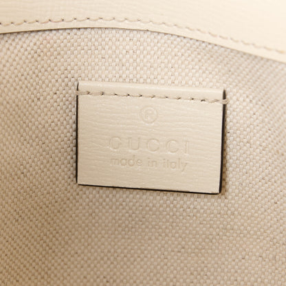Gucci GG Supreme Monogram Web Mini Horsebit 1955 Shoulder Bag Beige Mystic White 6 of 12