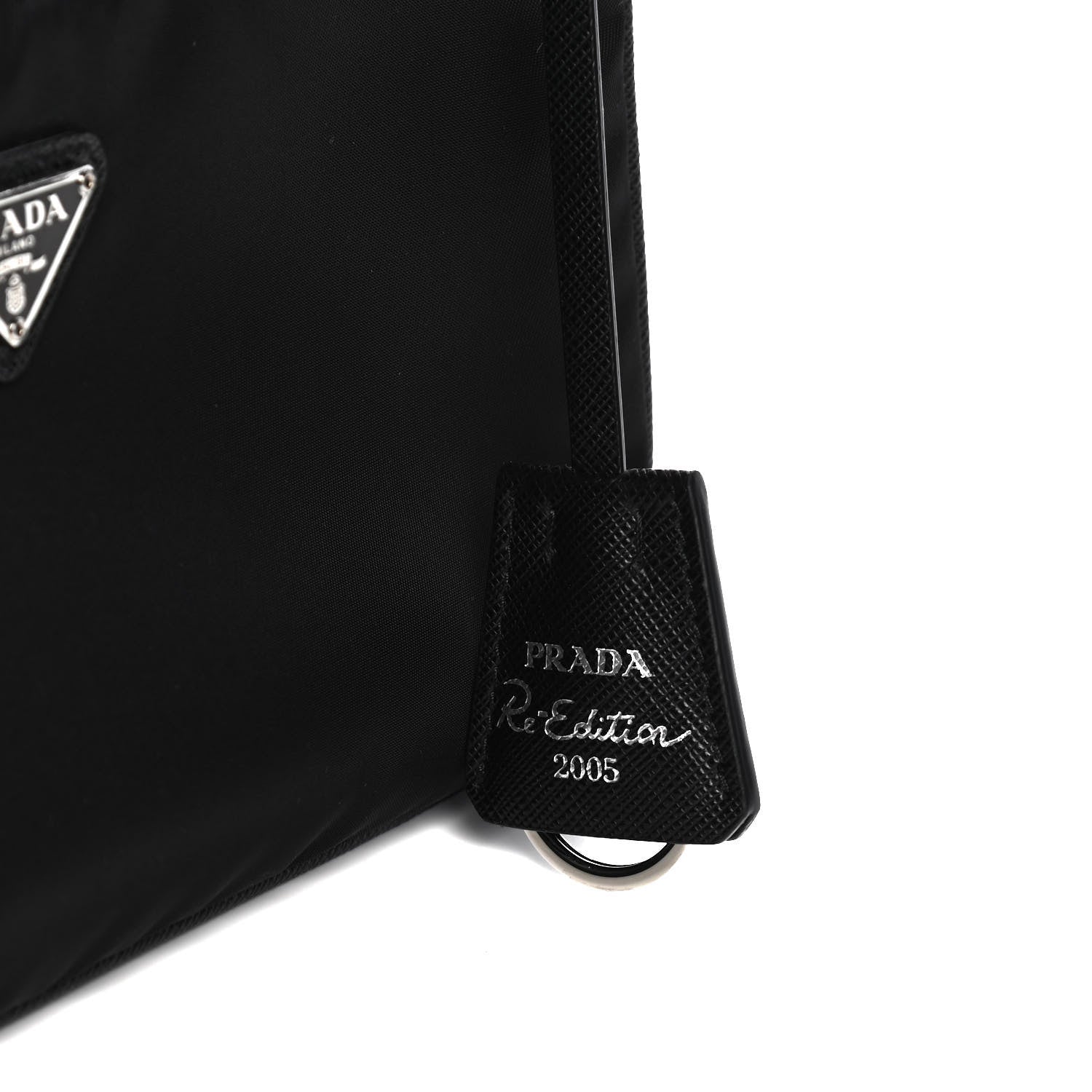 Prada Nylon Re-Edition 2005 Shoulder Bag Black 8 of 10