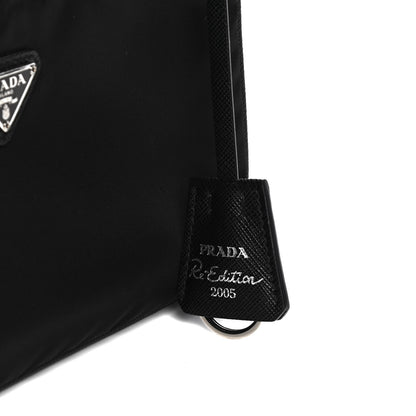 Prada Nylon Re-Edition 2005 Shoulder Bag Black 8 of 10