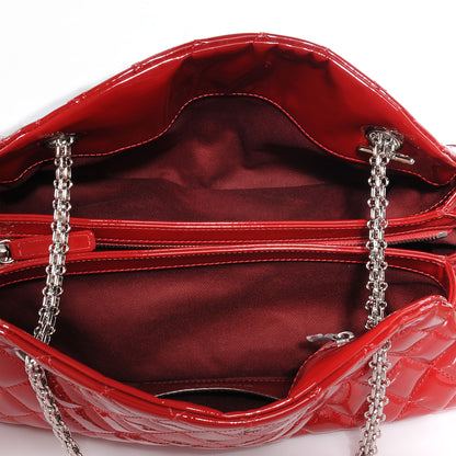 Chanel Patent Quilted Medium Just Mademoiselle Red 5 of 7