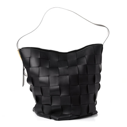 Bottega Veneta Nappa Maxi Intreccio Large Shoulder Bag Black 1 of 5