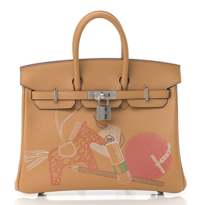 Hermes Swift In & Out Birkin 25 Biscuit 2 of 12