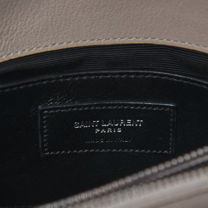 Saint Laurent Sheepskin Matelasse Chevron Monogram Medium College Bag Rose Antic 6 of 7