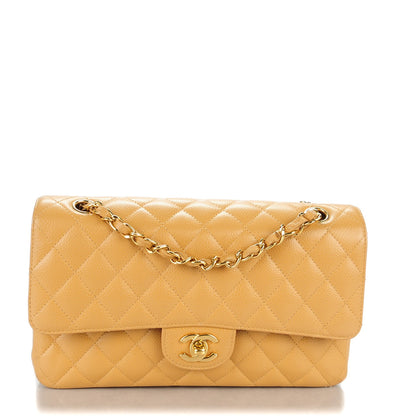 Chanel Caviar Quilted Medium Double Flap Beige 1 of 8
