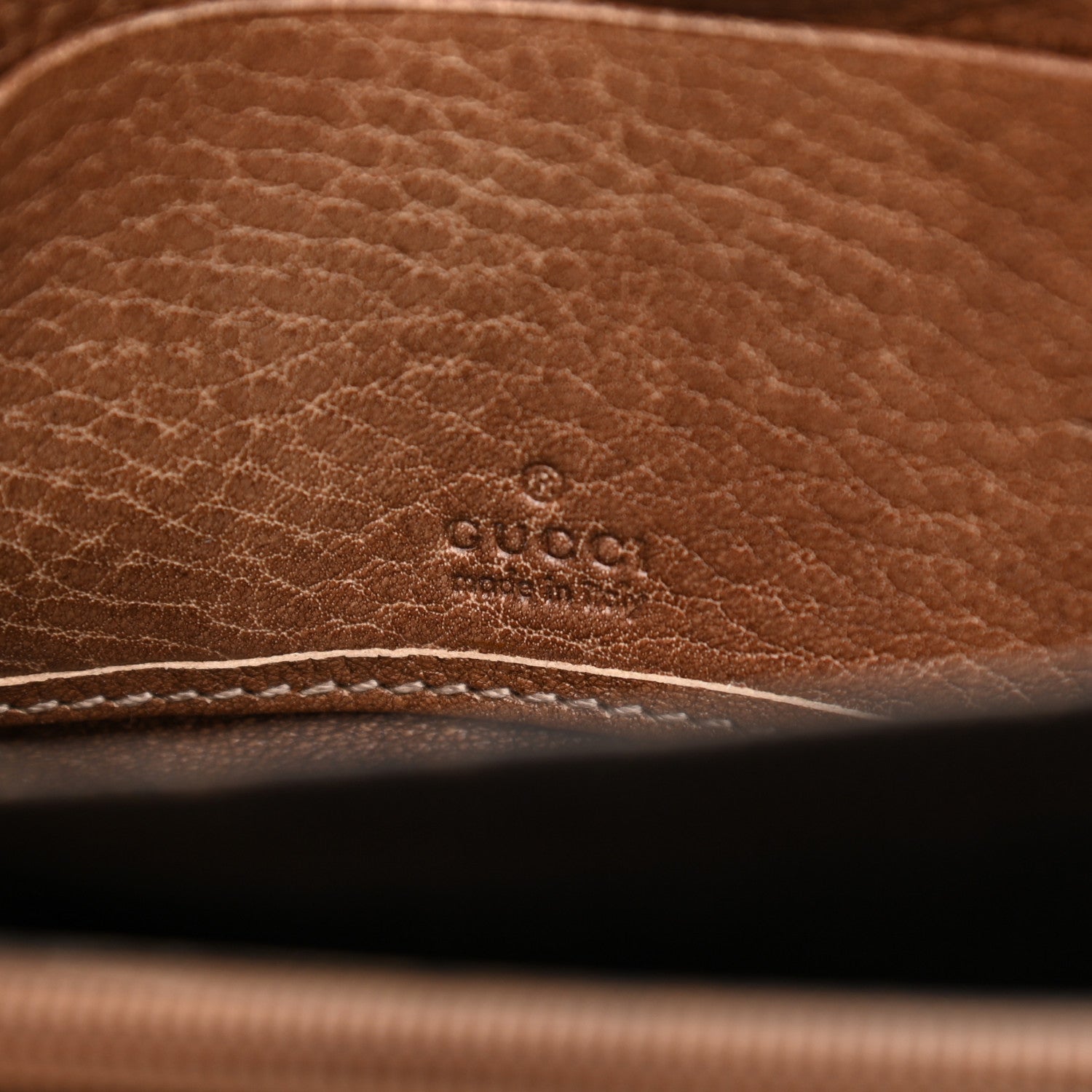 Gucci Guccissima Bamboo Tassel Zip Around Wallet Light Brown 6 of 9