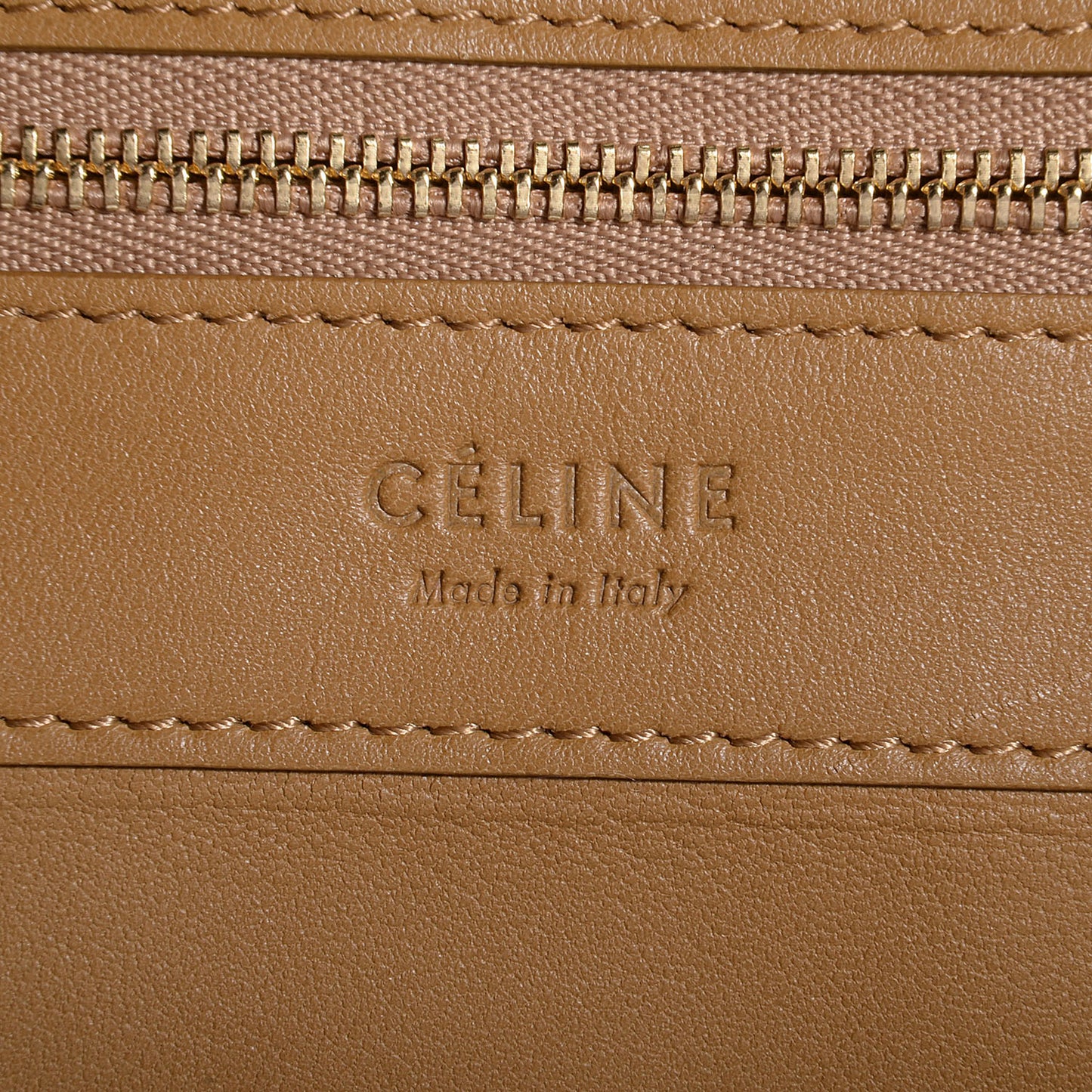 Lambskin Horizontal Bi-Cabas Blue Camel