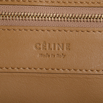 Celine Lambskin Horizontal Bi-Cabas Blue Camel 6 of 9