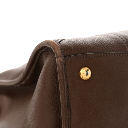 Prada Vitello Daino Shopping Satchel Bruciato 13 of 13