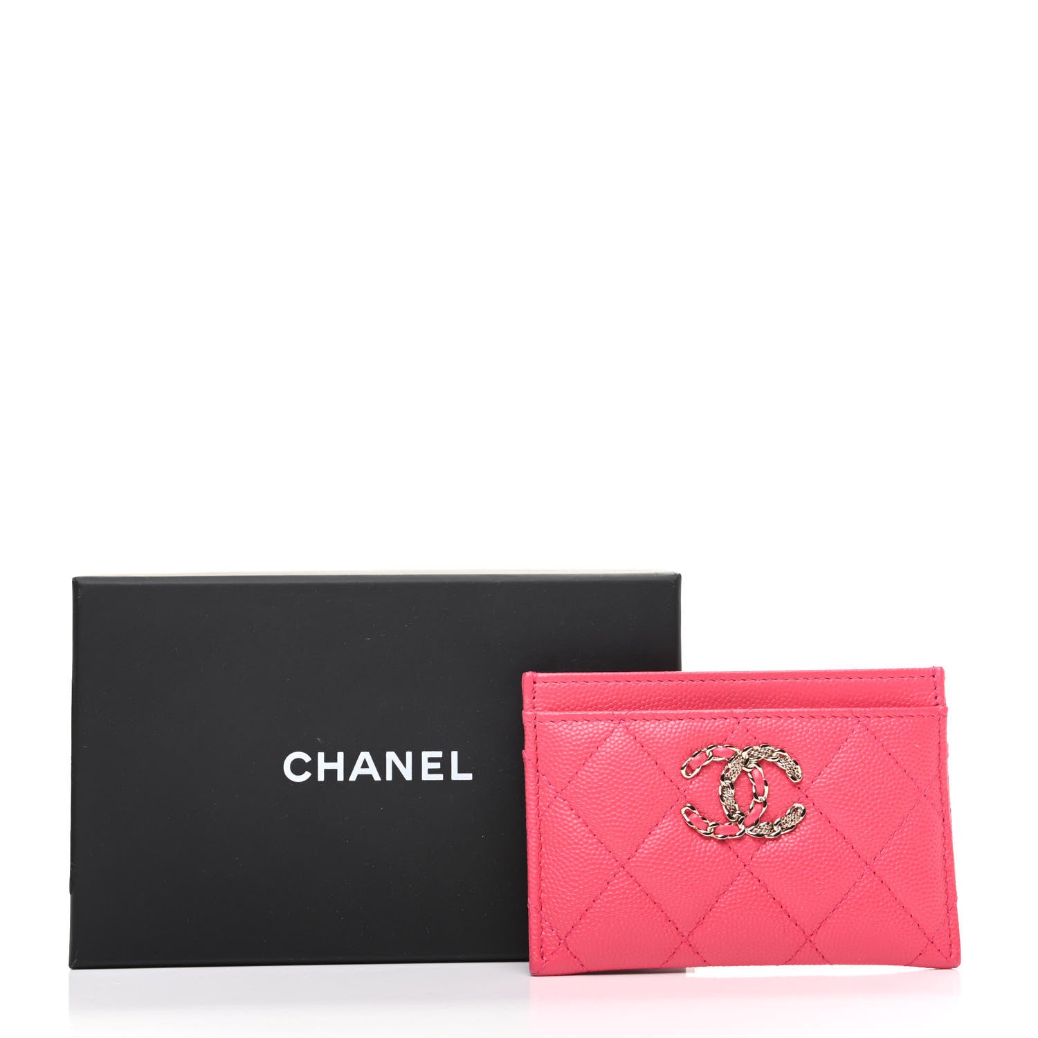 Chanel Caviar Quilted French New Wave Card Holder Rose 8 of 8