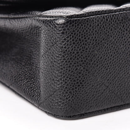Chanel Caviar Quilted Medium Double Flap Black 9 of 12
