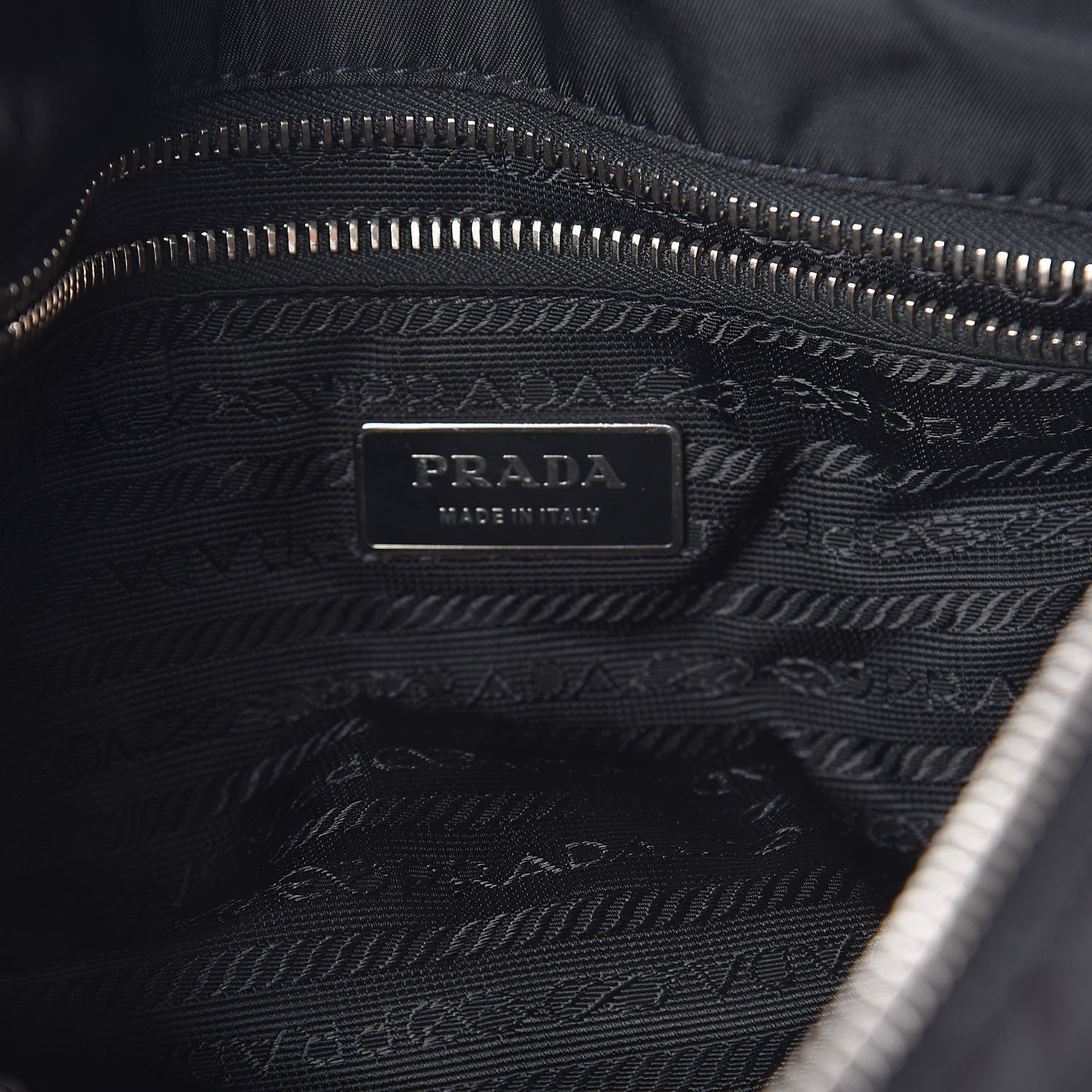 Prada Nylon Tessuto Impuntu Quilted Shoulder Bag Black 6 of 9