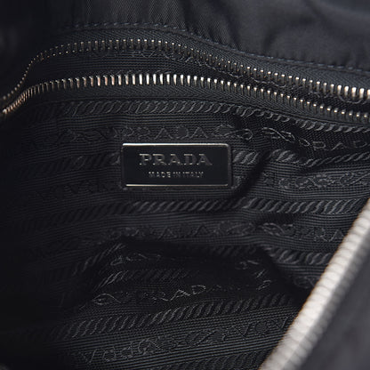 Prada Nylon Tessuto Impuntu Quilted Shoulder Bag Black 6 of 9