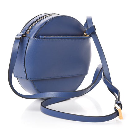 Valentino Garavani Calfskin VLogo Round Crossbody Bag Blue 3 of 10