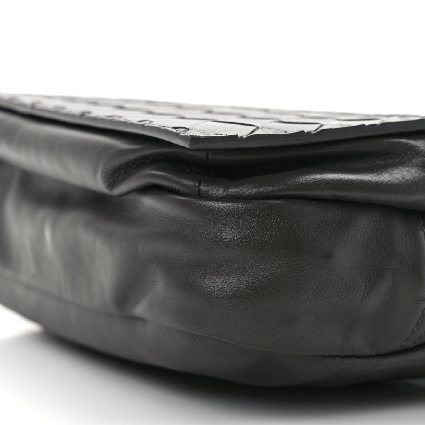 Nappa Intrecciato Belt Bag Light Graphite