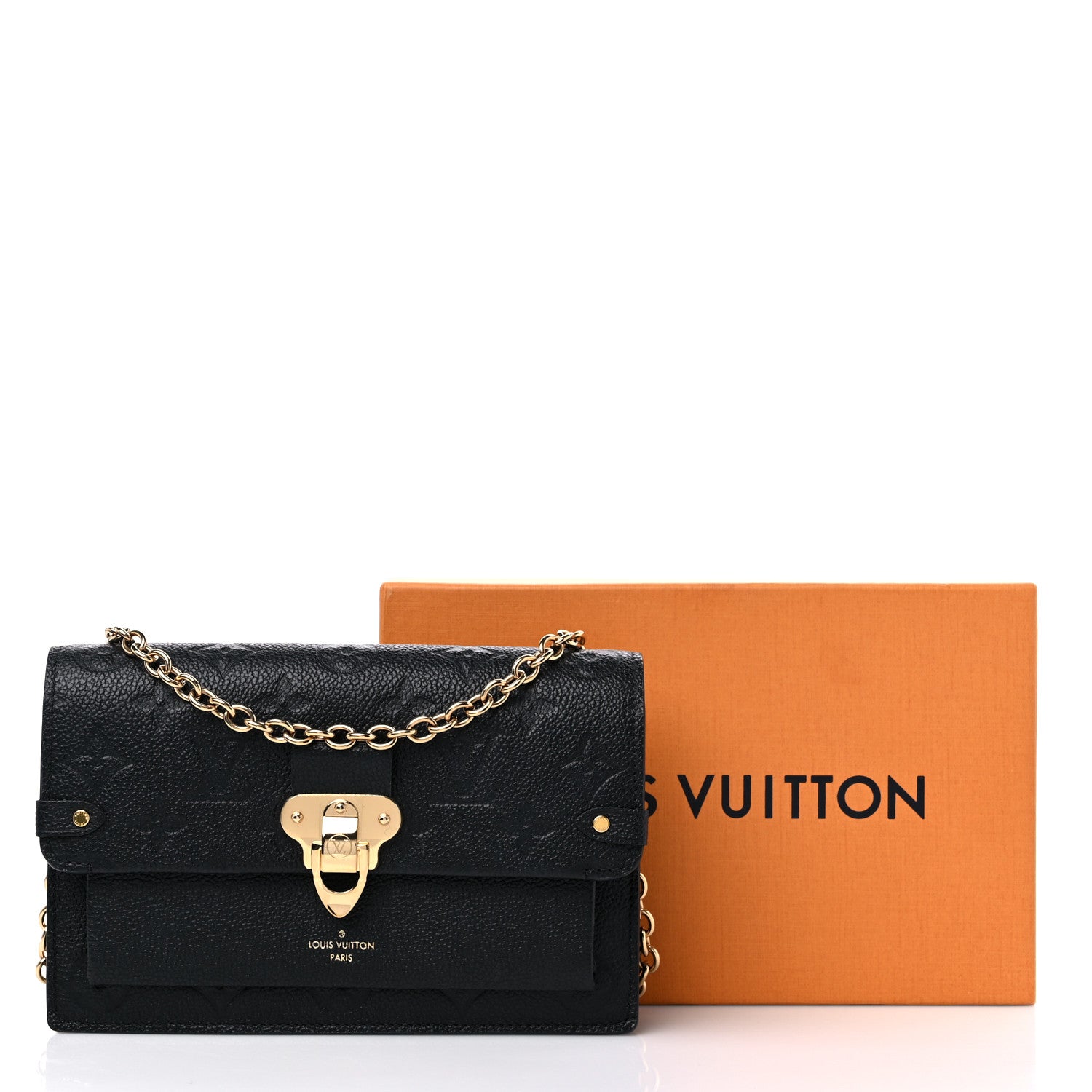 Louis Vuitton Empreinte Vavin Chain Wallet Black 10 of 10