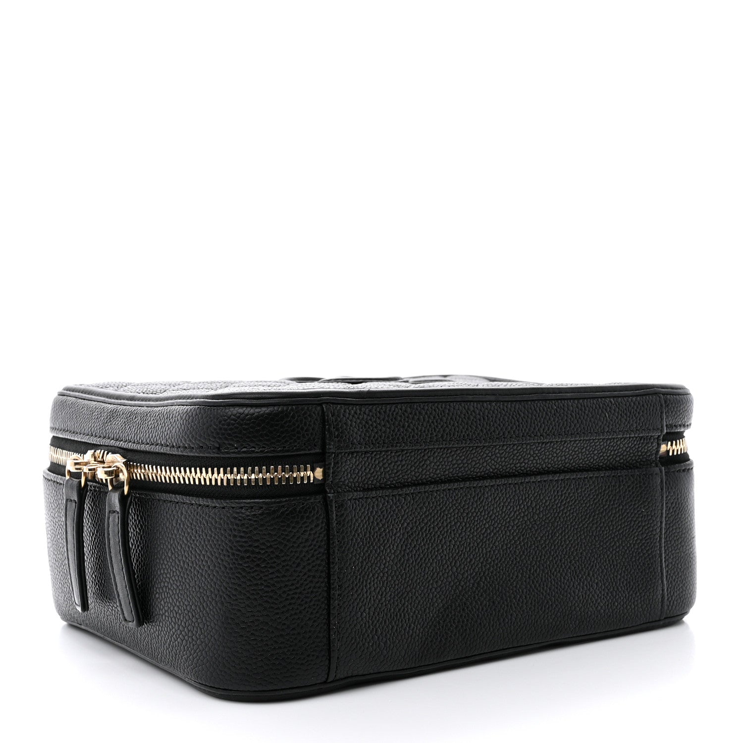 Chanel Caviar Quilted Large CC Filigree Vanity Case Black 4 of 13