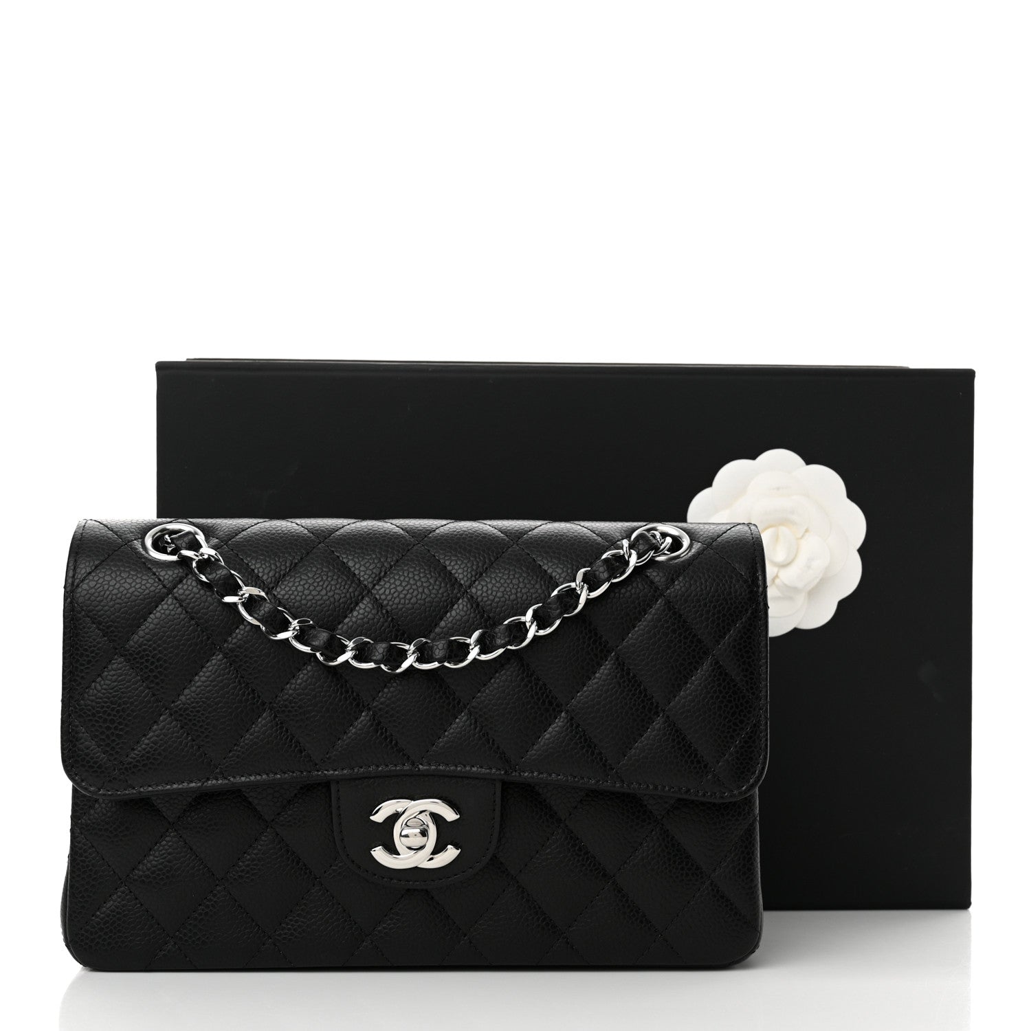 Chanel Caviar Quilted Small Double Flap Black 11 of 11