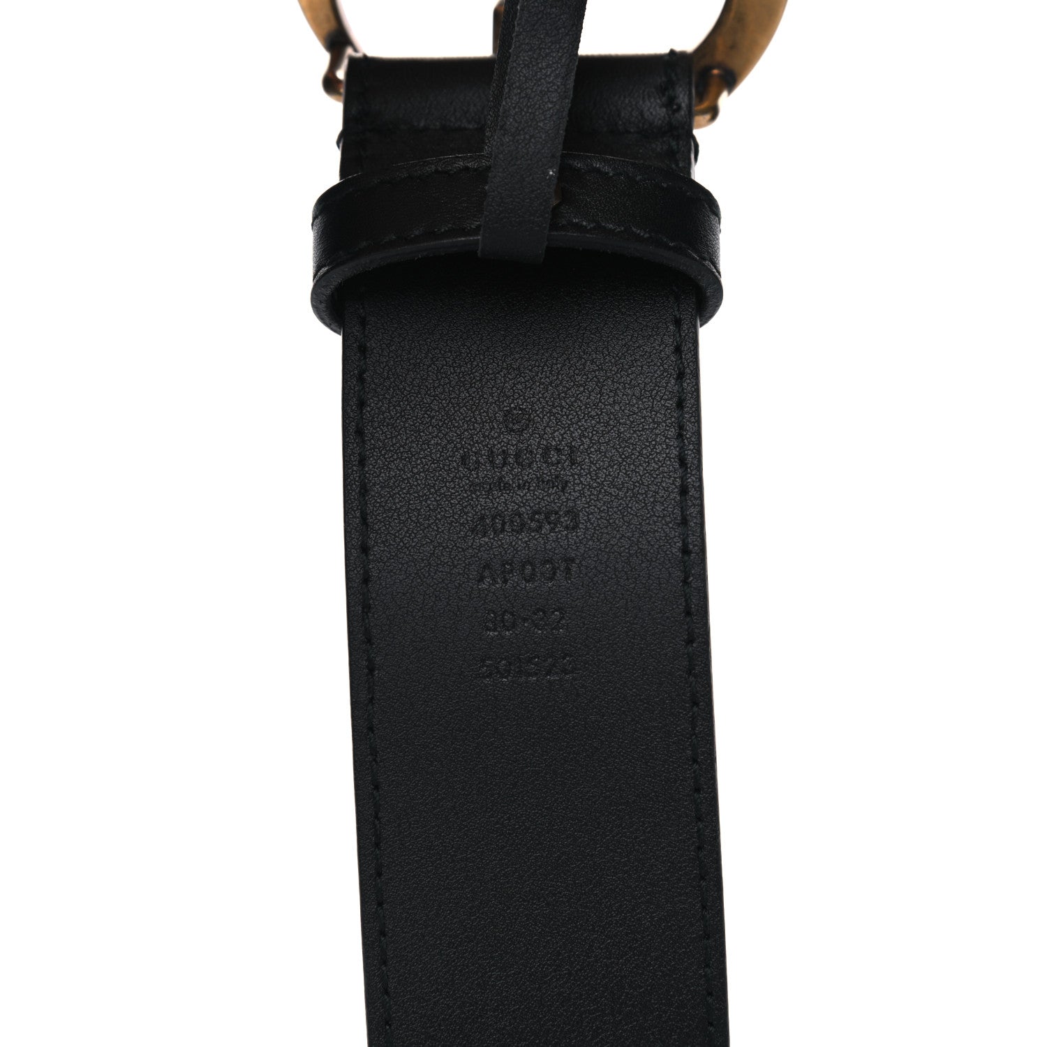 Gucci Calfskin Double G 40mm Belt 80 32 Black 3 of 4