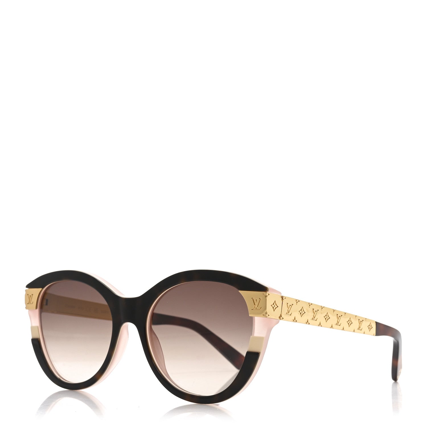 Louis Vuitton Acetate Petit Soupcon Cat Eye Sunglasses Z1858W Light Tortoisehell 1 of 7