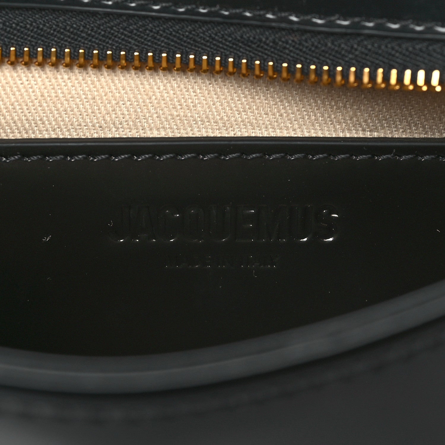Jacquemus Glazed Calfskin The Small Bisou Chaine Shoulder Bag Black 6 of 9