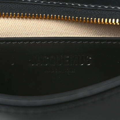 Jacquemus Glazed Calfskin The Small Bisou Chaine Shoulder Bag Black 6 of 9