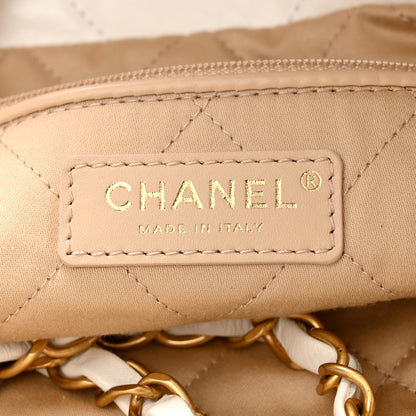 Chanel Shiny Calfskin Quilted Small Chanel 22 White 7 of 11