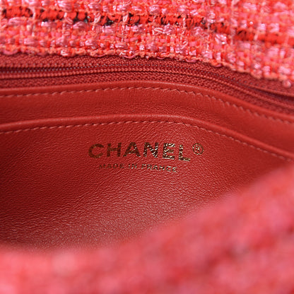 Chanel Tweed Quilted Mini 2.55 Reissue Flap Red Ecru Black 6 of 10