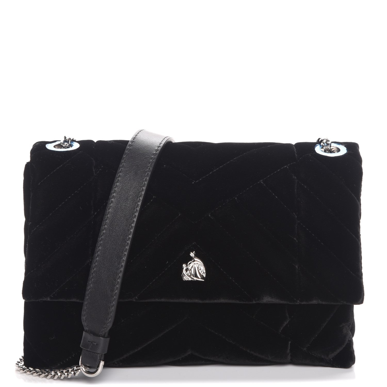 Lanvin Velvet Mini Sugar Flap Shoulder Bag Black 1 of 6