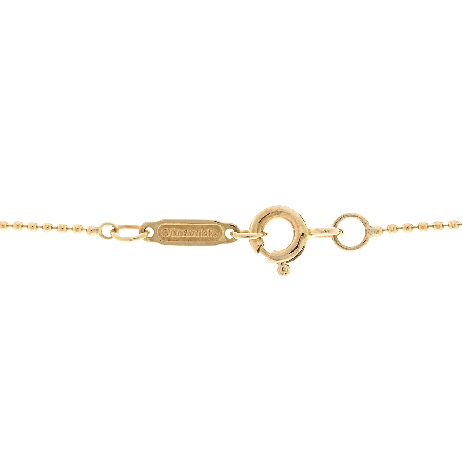 Tiffany 18K Yellow Gold Diamond Crown Key Pendant Necklace 5 of 5