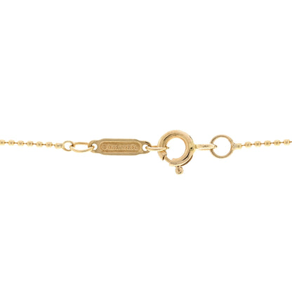 Tiffany 18K Yellow Gold Diamond Crown Key Pendant Necklace 5 of 5