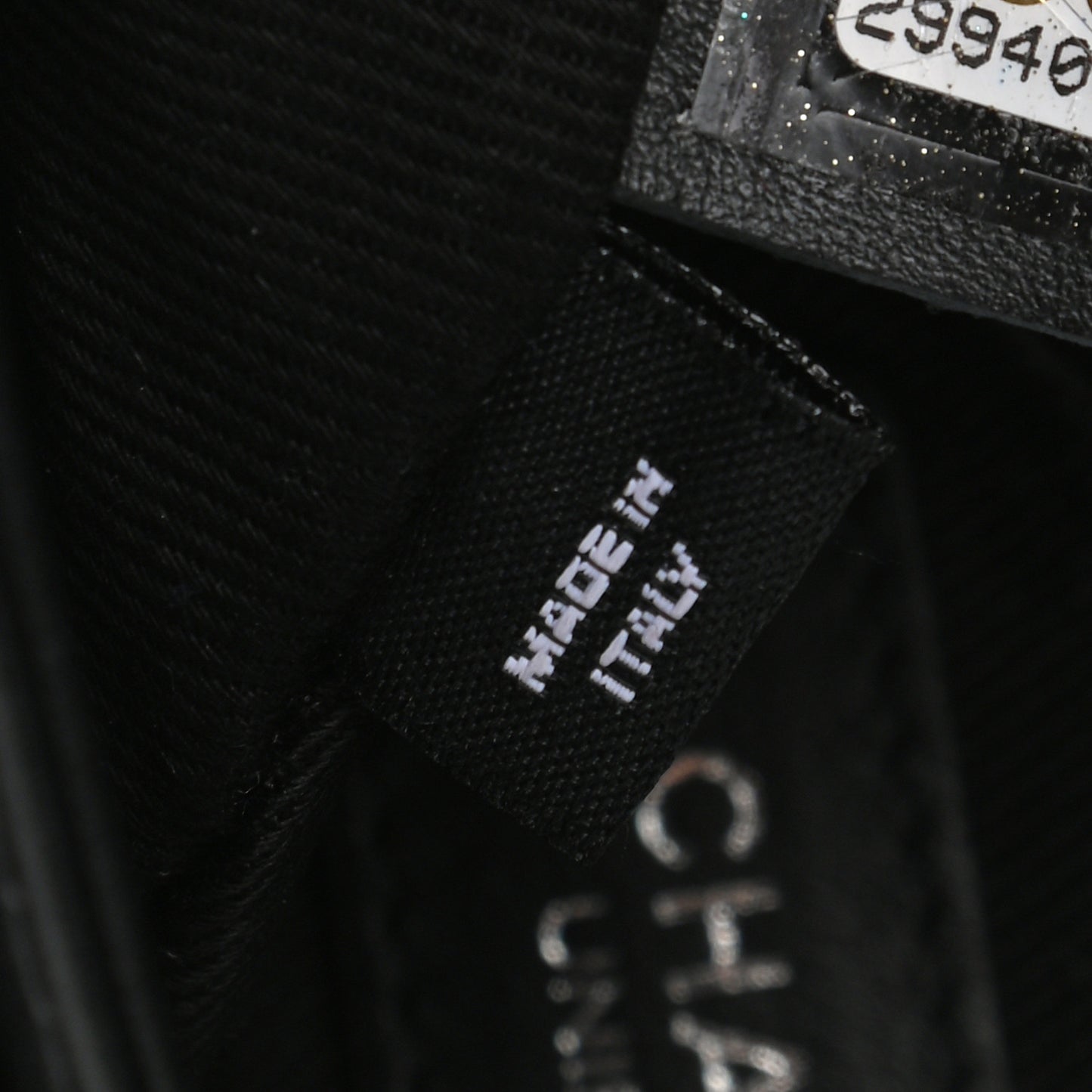 Calfskin Quilted CC Uniform Flap Belt Bag Black