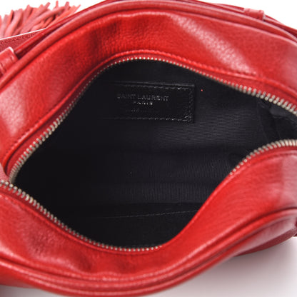 Saint Laurent Lambskin Monogram Lou Belt Bag Red 7 of 8