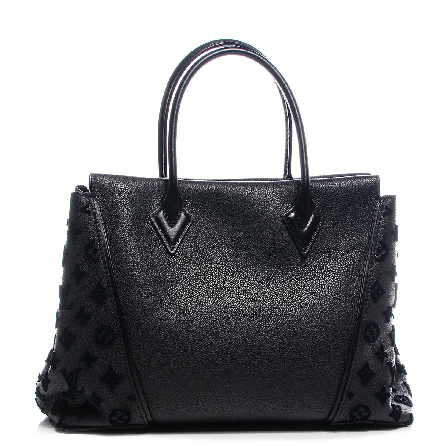 Louis Vuitton Veau Cachemire Tote W PM Black 1 of 8