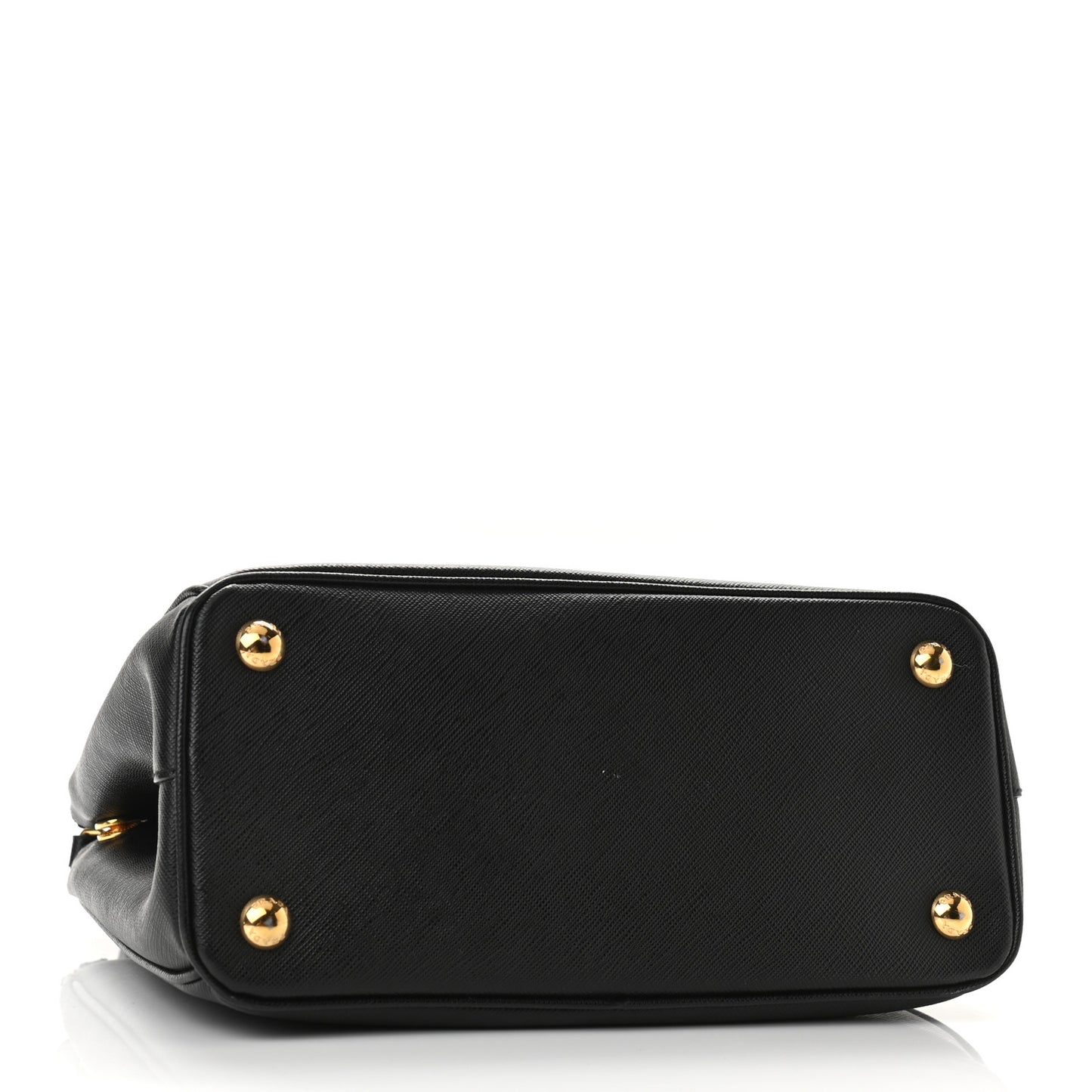 Saffiano Small Galleria Double Zip Tote Black