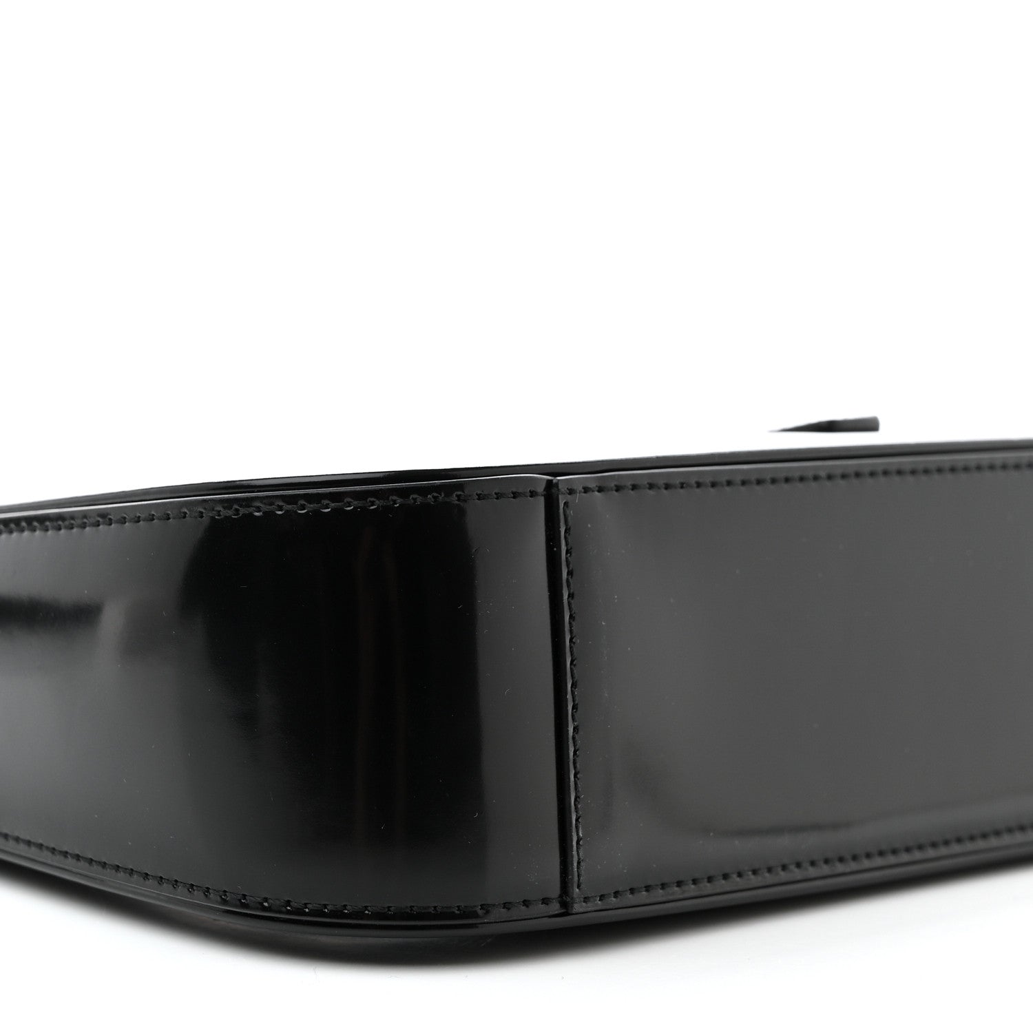 Saint Laurent Patent Le 5 A 7 Monochrome Hobo Black 9 of 12
