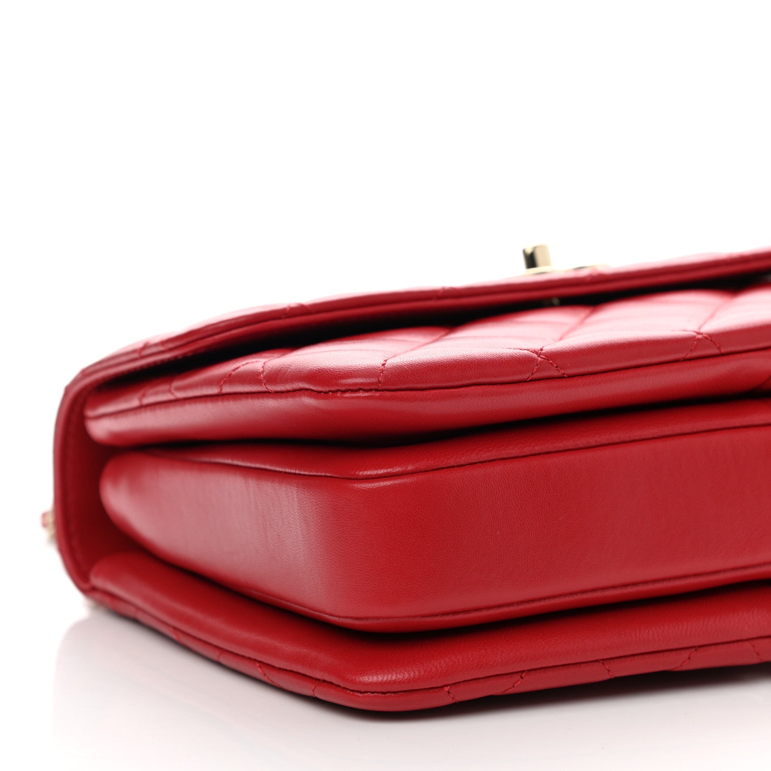 Chanel Lambskin Quilted Small Trendy CC Flap Dual Handle Bag Red 9 of 11