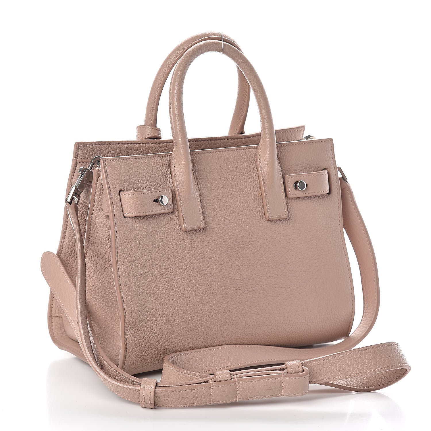 Saint Laurent Grained Calfskin Nano Sac De Jour Souple Nude 3 of 8