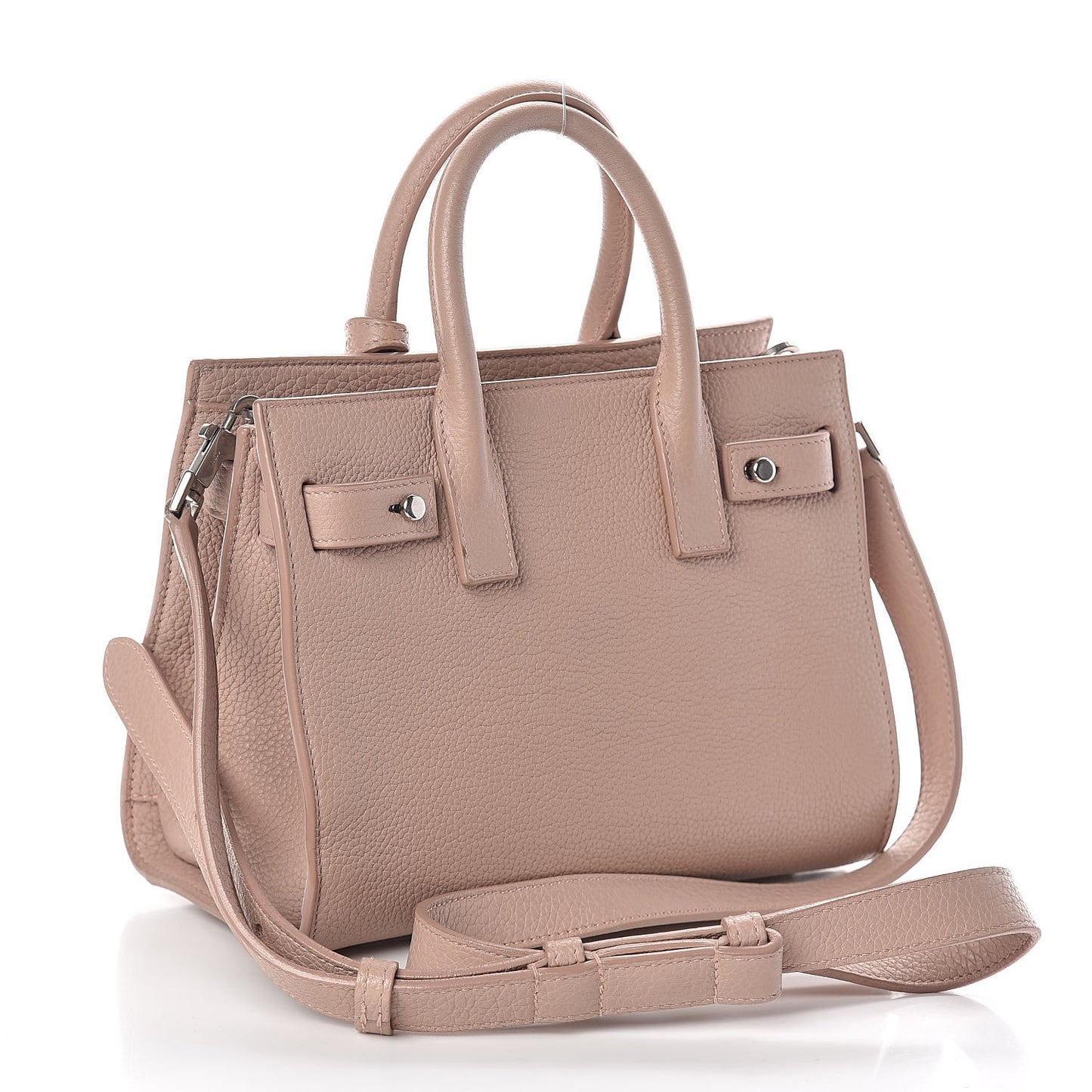 Grained Calfskin Nano Sac De Jour Souple Nude