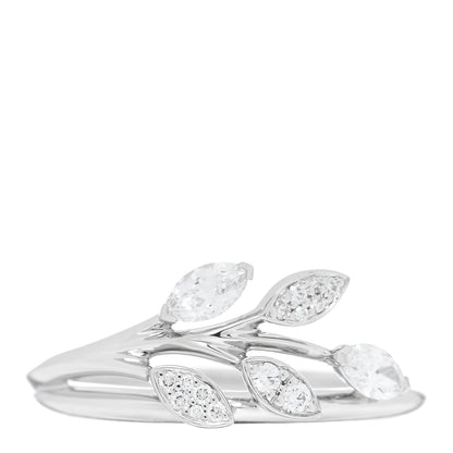Tiffany Platinum Diamond Victoria Vine Ring 52 6 1 of 4