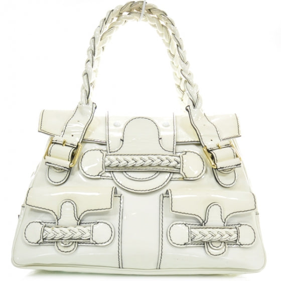 Valentino Garavani Patent Large Histoire White 1 of 2