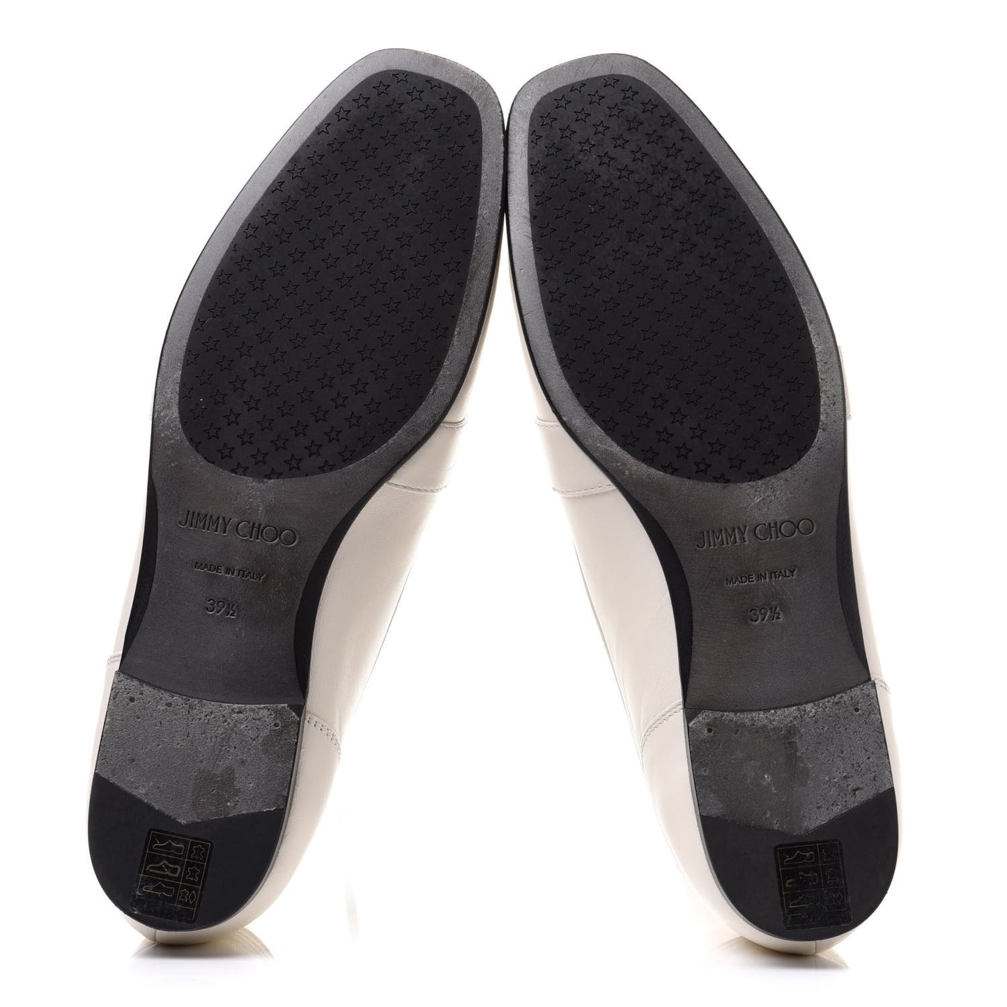 Nappa Crystal Mani Flat Loafer 39.5 Latte