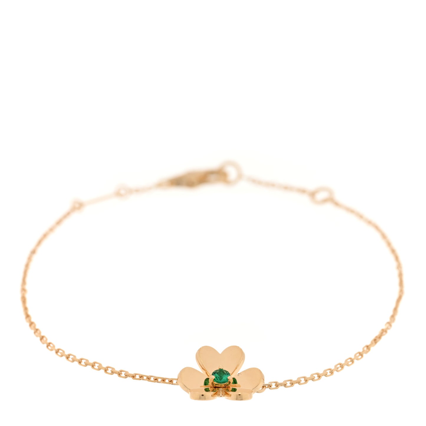 18K Yellow Gold Emerald Mini Frivole Bracelet