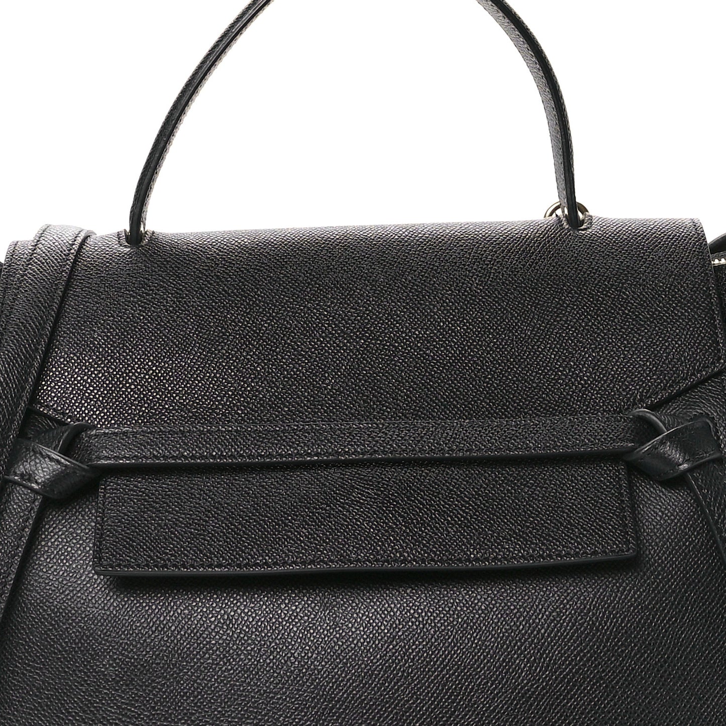 Grained Calfskin Mini Belt Bag Black