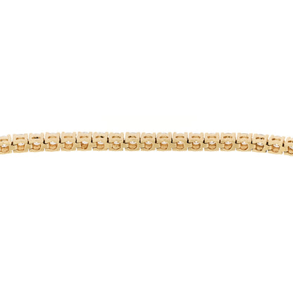 Parker & West by FASHIONPHILE 14K Yellow Gold Diamond 6.45ctw Tennis Bracelet 5 of 6