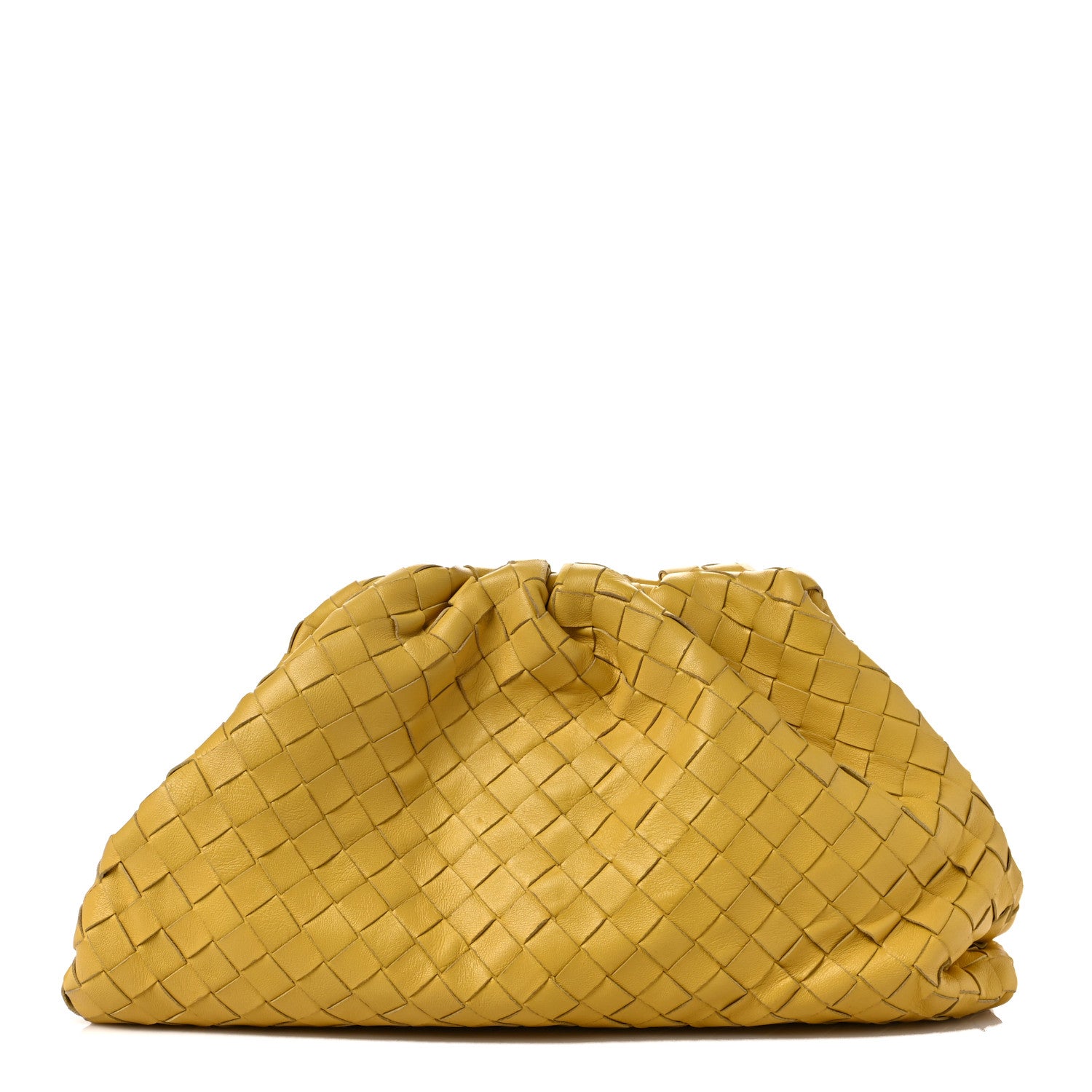 Bottega Veneta Nappa Maxi Intrecciato The Pouch Oversized Clutch Corn 1 of 5